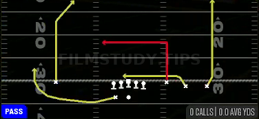 Slot Drive — Pass play diagram