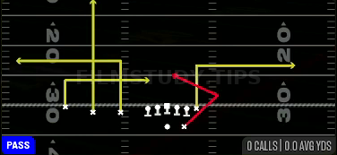HB Angle — Pass play diagram