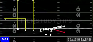 TE Screen — Pass play diagram