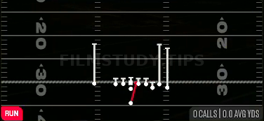 HB Dive — Run play diagram