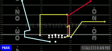 MTN Smash Sluggo — Pass play diagram