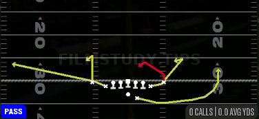 Spacing Switch — Pass play diagram