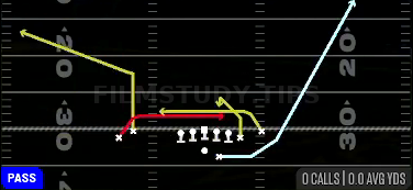 MTN Shuffle Mesh Rail — Pass play diagram