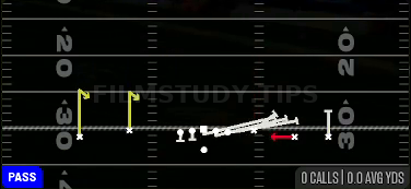Jailbreak Slot Screen — Pass play diagram