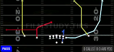 Exit Slot Option — Pass play diagram