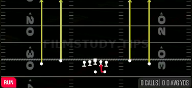 HB Mid Draw — Run play diagram
