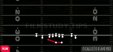 HB Off Tackle — Run play diagram