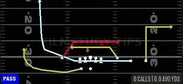H MTN Mesh — Pass play diagram
