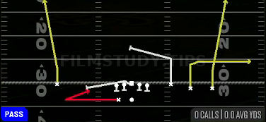 HB Angle Screen — Pass play diagram