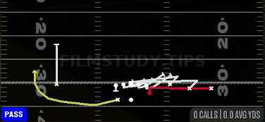 WR Mid Screen — Pass play diagram