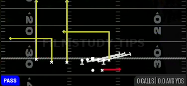 HB Slip Screen — Pass play diagram