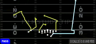 Empty Hitch N Go — Pass play diagram