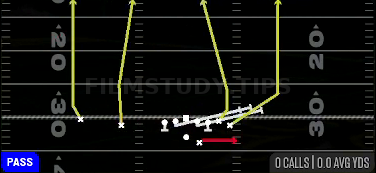 HB Slip Screen — Pass play diagram