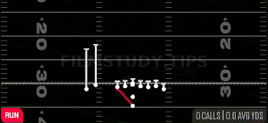 HB Zone WK — Run play diagram