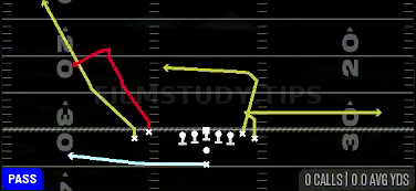 MTN Slot Comeback — Pass play diagram