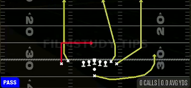 WR Under — Pass play diagram