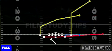 PA Boot Slide — Pass play diagram