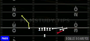 WR Screen — Pass play diagram