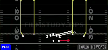HB Slip Screen — Pass play diagram