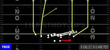 HB Slip Screen — Pass play diagram