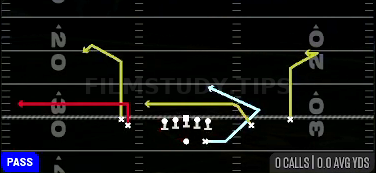MTN HB Angle — Pass play diagram