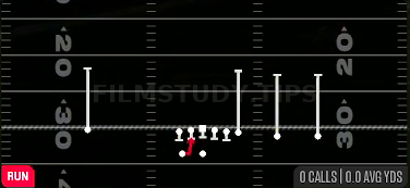HB Draw — Run play diagram