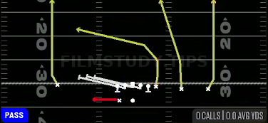 HB Slip Screen — Pass play diagram