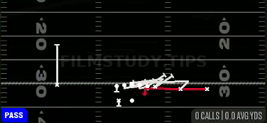 WR Mid Screen — Pass play diagram