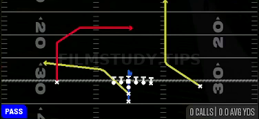 PA X Dig — Pass play diagram