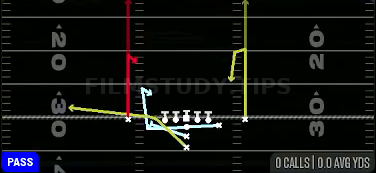 DBL MTN PA WR Options — Pass play diagram
