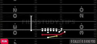 Pitch WR Reverse — Run play diagram