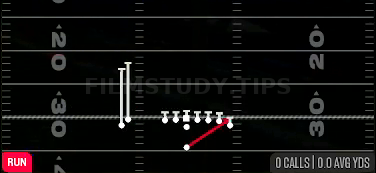 HB Stretch — Run play diagram