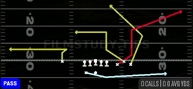 Orbit Smash Whip — Pass play diagram