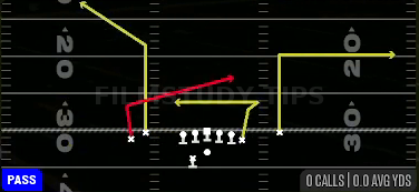WR Under — Pass play diagram