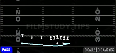 Shuffle MTN HB Swing — Pass play diagram