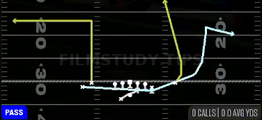 PA Cheat Comeback Go — Pass play diagram