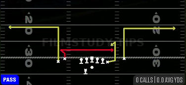 Pivot Return — Pass play diagram
