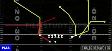 83 HB Choice — Pass play diagram