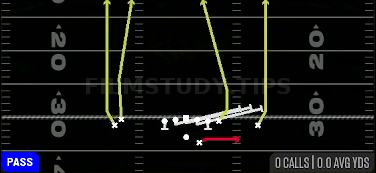 HB Slip — Pass play diagram