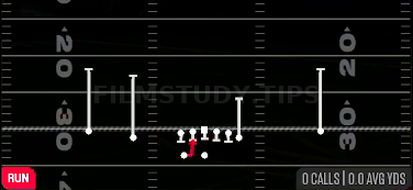 HB Draw — Run play diagram