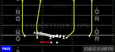 HB Slip Screen — Pass play diagram
