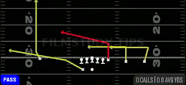 Inside Attack — Pass play diagram