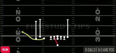 HB Pump Draw — Run play diagram