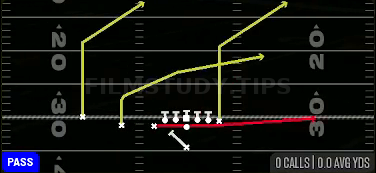 PA Boot Slide — Pass play diagram