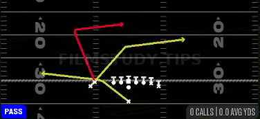 PA Cross Switch — Pass play diagram