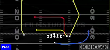TE Drive — Pass play diagram