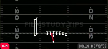 HB Zone WK — Run play diagram