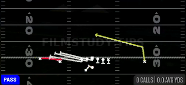 PA Jailbreak Screen — Pass play diagram