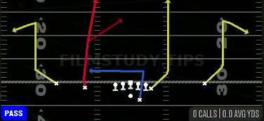 Vert Comebacks — Pass play diagram