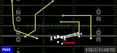 HB Slip Screen — Pass play diagram